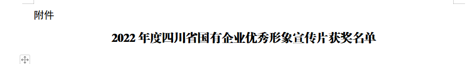 四川省菲律宾亚星公司集团获2022年度四川省国有企业优秀形象宣传片三等奖